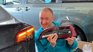 2022 Tesla Model 3/Y Eagle Eye Taillights by HANSSHOW  Install