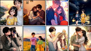 Couple DP Anime wallpaper cartoon cute couple DP#videos #anime #wallpaper