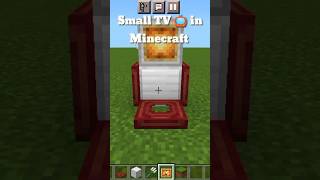 Small TV in Minecraft #minecraft #shorts