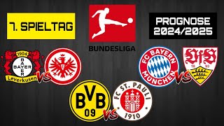 7. SPIELTAG BUNDESLIGA PROGNOSE 2024/2025! / Borussia Dortmund gegen FC St. Pauli