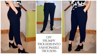 How to Change Trousers that Don't Fit | DIY Easy Women's Suit Trousers