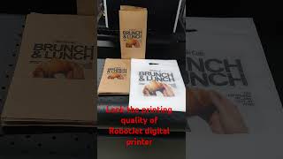 Printing quality of our printer machine #nonwovenbagprintingmachine #quick result