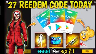 FREEFIRE NEW REDEEM CODE 🤩 REDEEM FAST ONLY FOR TODAY | FREE FIRE REDEEM CODE TODAY| FF REDEEM CODE