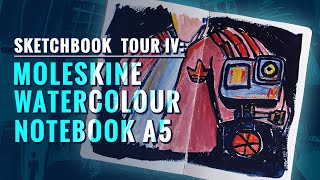 Sketchbook Tour IV: Moleskine Watercolour Notebook / Golden SoFlat Matte Acrylics #moleskine