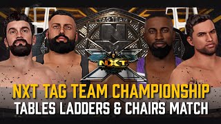 Empire of Pain vs The Club (TLC Match) - NXT Tag Team Championship | CAW UNIVERSE MODE | WWE2K23