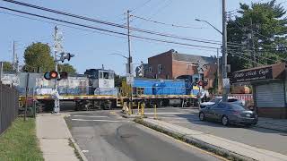 An L.I. Double R Diesel Worktrain Crossed Little Neck Parkway