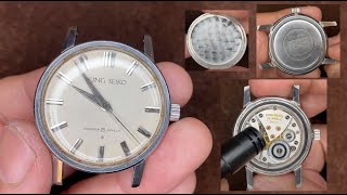 KING SEIKO 1st model 1963 Ref.J14102E Japan Vintage mechanical watch movement sound, appearance etc.