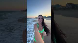 Beach sunset #vlog #sunset #beach #beachlife #beachvibes #ocean #summer #aesthetic