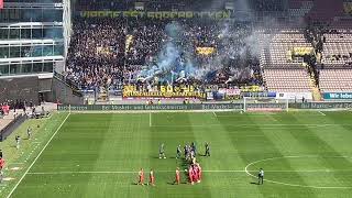 Das legendäre Derby - 1.FC Kaiserslautern - 1.FC Saarbrücken - Warmup, YNWA, Choreo, Pyro