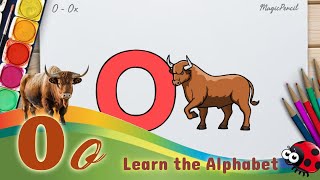 Alphabet Art Adventure: Drawing Letter O, O for Ox with The Ladybug!