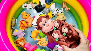 Wild Zoo Animals Names for kids, Farm Animals for kids toddlers, Animals in water, Animal toys Zoo