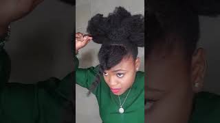 5 MINUTES PROTECTIVE STYLE FOR NATURAL HAIR #shorts #naturalhair