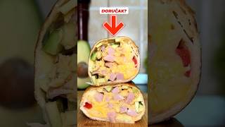 Burito za DORUČAK?🌯🌞 #shorts #burito #dorucak #gastrobrat #recept