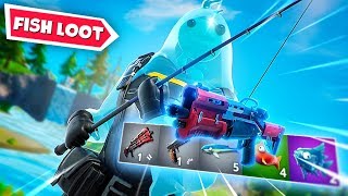 I won ONLY using loot from FISHING in Fortnite! ... (ridiculous)