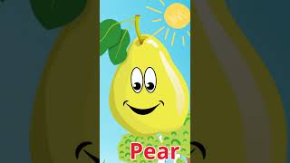 Learning the fruits #1 - Apple, Orange, Pear #learningfruits #fruits #apple #orange #pear