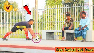 2022 Viral Fake Footbal Kick Prank in public Reaction Part 2 ! Try To Not Lough !!