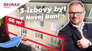 3 izbový byt Nová Baňa - na predaj