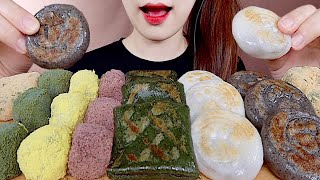 ASMR 구운 절편, 경단, 콩떡 먹방 RED BEAN TTEOK, BAKED TTEOK MUKBANG eating sounds