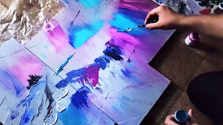 ACRYLIC PAINT / ABSTRACT PAINTING / ЛЕГКАЯ Живопись акрилом / Модульная картина акрилом