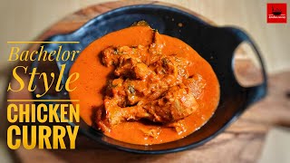 How to make bachelor style chicken curry at home | Aromatic chicken gravy quick recipe