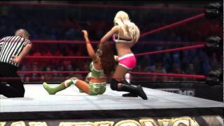 WWE 12 Eve Torres vs Kelly Kelly