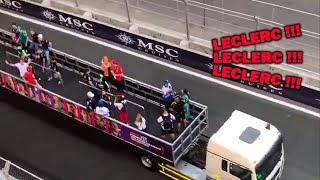 This Young Fan YELLING LECLERC name over and over to try and get his attention.