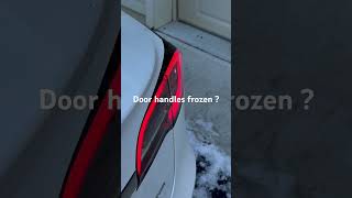 Tesla Frozen Door Handles Unlock