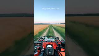 Ever tried riding an ATV through the fields?😱🥇