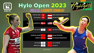 Beiwen ZHANG (USA) vs Line Højmark KJAERSFELDT (DEN) | Final WS Hylo Open 2023 | Final Games