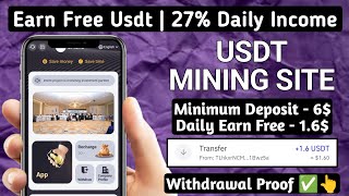 New Usdt Earning Site  USDT Mining Site 2024 Best Investment  Trx/Usdt Earning Website 920