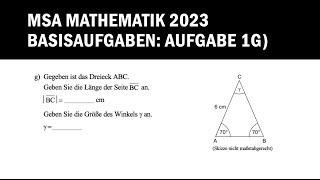 MSA Mathematik 2023 Berlin/Brandenburg Aufgabe 1g)