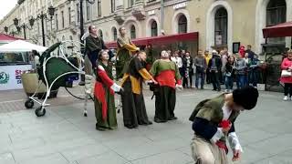 Театральная олимпиада в Питере. 15 июня 2019. Итальянская пантомима "Дуэль". Часть третья.