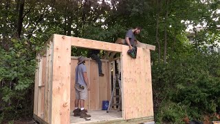 Joe Installing Rafters