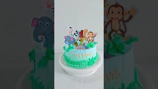 Jungle theme cake #shorts #shorts #jungle #shortvideo