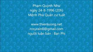 Mệnh phá Quân cư Tuất và Cự Mô cư Thìn