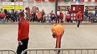 Nederland vs Cambodia Single Man Petanque World Championship 2022