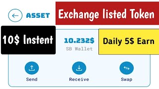 Mexc Exchange Listed Token😍 Instent 10$ SNT Token 🤔 Daily 5$ Earn Without Refar🔥STN Daily Run & Earn