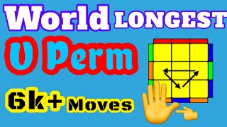 Attempting World LONGEST U Perm One-Handed (6kmoves)