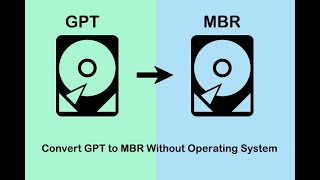 Convert MBR to GPT During Windows 1087 Installation