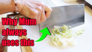 Mum's Spring Onion Ginger Oil Dip & Why She ONLY Uses a Meat Cleaver