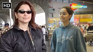 Tamannah Bhatia, Ananya Pandey, Mira Rajput & Other Bollywood Celebs Spotted At Mumbai Airport