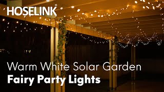 Hoselink Warm White Solar Garden Fairy Party Lights