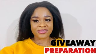 GIVEAWAY PREPARATION|| APPRECIATION AND GIVEAWAY PREPARATION