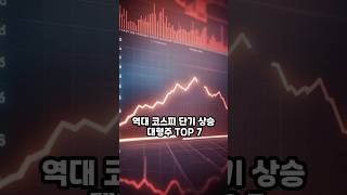 역대 코스피 대형주 단기 급등 TOP 7