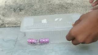 bullet cracker se plastic ki testing ||