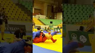 Dangerous SAMBO action from KHAKIMBOEV Ziyod (UZB) in the #fight against ZHIYENTAYEV Talgat (KAZ)