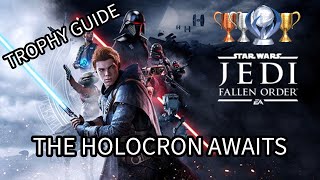 🏆 Star Wars Jedi: The Fallen Order TROPHY GUIDE: "THE HOLOCRON AWAITS" – 100% PLATINUM Roadmap 🏆