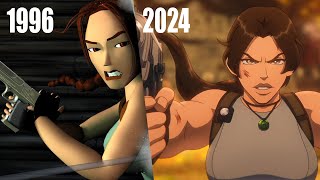 Tomb Raider Lara Croft VS T-Rex: 1996 VS 2024 Comparison