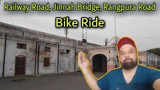 Railway Road To Overhead Bridge To Rang Pura Road | Sialkot Moto Vlog | Places To Visit In Sialkot