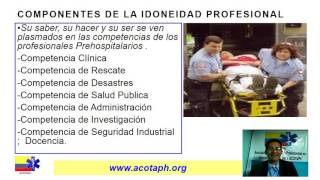 Idoneidad Profesional en Atención Prehospitalaria - 2016 - COLOMBIA